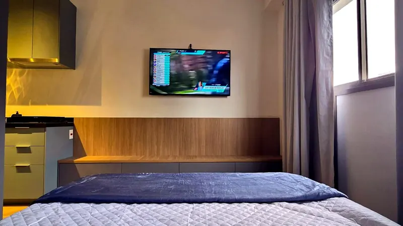 Estúdio de Airbnb com móveis planejados sob medida em MDF — Vl. Mariana, Oficina 306, São Paulo