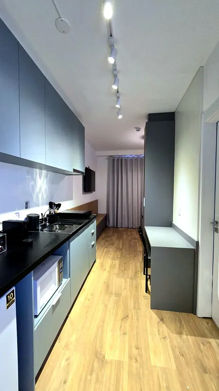 Estúdio de Airbnb com móveis planejados sob medida em MDF — Vl. Mariana, Oficina 306, São Paulo